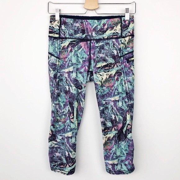 lululemon athletica Pants - Lululemon Run Inspire Crop II Iridescent Leggings